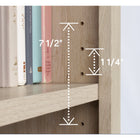 Sauder Arch 5-Shelf Bookcase - Chalked Chestnut-Clear instructions: With illustrated instructions and labeled parts, you'll set it up quickly and easily