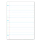 Ashley Productions Smart Poly PosterMat Pals Space Savers - 13" x 9-1/2" - White Notebook Paper - 10 Pack-Use with dry erase or water based markers and washable crayons. Write-on/wipe-off surface.