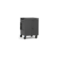 Bretford 30-Unit Cube Cart Max - Charcoal-CUBE Cart Max supports gaming and mobile workstation laptops up to 18 Inches, 240W devices