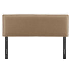 Modway Camille Upholstered Linen Blend King Size Headboard - Almond-Flanged Border