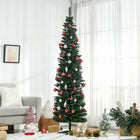 HOMCOM 7' Artificial Christmas Tree - Green-Base is detachable for easy storage 