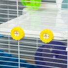 PawHut - Cage pour hamster 31 po L avec système de tubes tunnels - Blanc-Couleur : Blanc