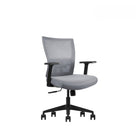Kopplen Ergonomic Office Chair with Lumbar Support - Grey-Adjustable lumbar support & tiltable backrest.