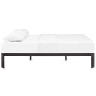 Modway Corinne Full Bed Frame - Brown-Non-Marking Foot Pads