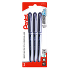 Pentel EnerGel Liquid Gel Roller Pens - 0.7mm - Black - 3 Pack-Engineered to incorporate the best qualities of liquid and gel ink