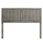 Modway Robbie Wood Twin Headboard - Grey-Assembly Required