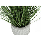 Monarch Specialties 21" Artificial Indoor Grass - Table - White Pot-No assembly required: product dimensions: 14 in. L x 14 in. W x 20.5 in. H