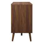 Modway Transmit 47" Dresser - Walnut White-White Lacquer Drawer Fronts