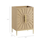 Modway Awaken 24" Bathroom Vanity Cabinet - Oak-Spacious Storage