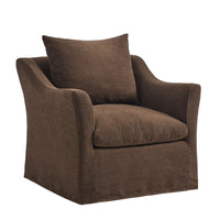 Modway Somerset Linen Blend Slipcovered Armchair - Cocoa-Slipcovered Linen Blend Accent Chair