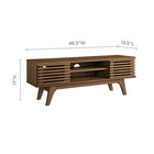 Modway Render 46" Media Console TV Stand - Walnut-Modern TV Stand For TVs up to 50"