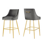 Modway Discern Bar Stools - Gray - Set of 2-Glam Deco Bar Stool