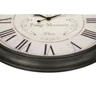Monarch Specialties Clocks 30" Round Oversized Wall Clock - Brown -This wall clock includes a 2 year limited warranty against any defects for your satisfaction with no assembly required