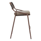 Zuo Rio Barstool - Brown - Set of 2-3 year limited warranty