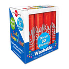 Kwik Stix Solid Tempera Paint Sticks - Red - 12/Pack - 12 Pack-Great for projects needing certain colours replaced quicker than others
