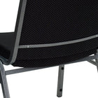 Flash Furniture HERCULES Series Big & Tall Fabric Stack Chair - Black - 2 Pack-Black Patterned Fabric Upholstery
