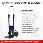 Voltstair X-Climber Electric Stair Climbing Dolly - 375 Lb Capacity-Dual-speed functionality with 24 or 34 steps per minute for efficiency and stability