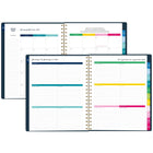 AT-A-GLANCE 2027 Emily Ley Simplified Large Weekly/ Monthly Planner - 11-1/4" H x 9" W - Berry Floral - Bilingual-Special pages include The Process of Simplifying, How to Use the Planner, Simplicity Challenge, bucket list