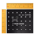 Azar Studio Base Pegboard Floor Stand - 60" x 17" - Black-Fifty black hooks included
