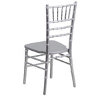 Flash Furniture HERCULES Series Silver Wood Chiavari Chair-Silver Finish