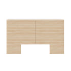 Nexera Marconi Headboard - Queen Size - Natural Blonde Oak-Modern Aesthetic: Elevate your bedroom decor with a modern headboard featuring three shelves on each side for storage 