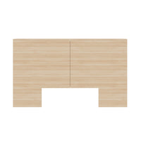 Nexera Marconi Headboard - Queen Size - Natural Blonde Oak-Modern Aesthetic: Elevate your bedroom decor with a modern headboard featuring three shelves on each side for storage 