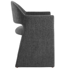 Modway Talia Upholstered Fabric Dining Armchair - Charcoal-Floor Protecting Foot Pins