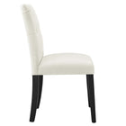 Modway Duchess Performance Velvet Dining Chairs - White - 2 Pack-Non-Marking Foot Caps