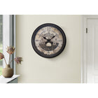 Monarch Specialties Clocks 20" Round Clock - Antique Brown-This easy to read analog clock with a numerical display has modern quartz movement for accurate timekeeping