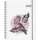 Socadis W. Maxwell 2026 Garbo Daily Planner - 8.5" x 11" - Owl - Bilingual-January to December 2026