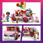 LEGO Friends Pizza Truck-Accessories include a table, pizza box, toppings, menu, phone and more