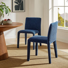 Modway Rhodes Fabric Upholstered Dining Chair - Navy-OEKO-TEX® STANDARD 100 Certified and Recycled Fabric Upholstery