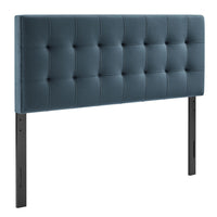Modway Lily Stain-Resistant Performance Velvet Full Size Headboard - Cadet Blue-Stain-Resistant Performance Velvet Upholstery