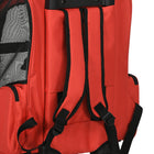 PawHut 2-in-1 Pet Luggage Box Backpack Carrier for Cats/Dogs with Handle & Rolling Wheel - Red-600D Oxford cloth with PVC water-resistant coating