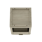 Manhattan Comfort Evelyn 20" Modern 1-Drawer Nightstand - Natural-30 Day Limited Manufacturer's Warranty