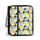 Pep Rally 2" Zipper Binder - Geo Design-Large capacity zipper binder