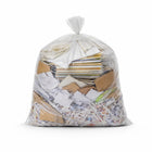 Globe Commercial Utility Can Liner Garbage Bag - 22" x 24" - Clear - 500 Pack-Made in Canada