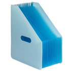 Staples 12 Pocket Vertical Expanding Folder - Letter Size - Blue-12 pockets to organize and categorize files efficiently
