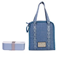 Renwick Lunch Break Bento Set - Blue-Blue, polyester  & PEVA  material