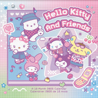 DateWorks 2026 16-Month Wall Calendar - 12" x 12" - Hello Kitty - Bilingual-12.00" x 12.00"