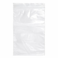 KL Rubber Resealable Polyethylene Bag with Hang Hole - 2 Mil - 5" x 10” - 1000 Pack-Offset lip design with durable zipper for easy opening and secure closure