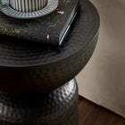 Modway Mella Metal Hammered Side Table - Black-Versatile Side Table