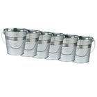 Teacher Created Resources Metal Pail with Handle - 6 Pack-Great for holding scissors, pens, pencils, markers, glue sticks, paint brushes, and more