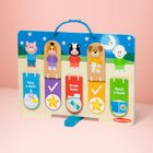 Melissa & Doug Daily Routine Chart-Daytime routines on one side (get dressed, brush teeth, brush hair, eat breakfast, put on shoes) and nighttime routines on the other (take a bath, put on PJs, brush teeth, use the potty, read a book); personalize with the included blank stickers