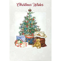 Rosedale General Christmas Greeting Cards/Envelopes - 5-1/2" x 8" - Teddy Bear - 12 Pack-Card shop quality greeting cards