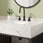 Modway Gridiron 30" Bathroom Vanity - White/Black-Metal Construction