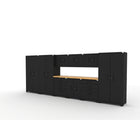Cat Fully-Welded Garage Storage Cabinetry Set - 3 Locker, 3 Wall, 1 Base, 2 Tool & 84" Worktop-Fully Assembled Welded Construction: Ensures rigid stability and long-term strength under heavy usage