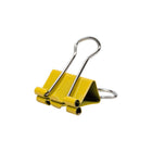 JAM Paper Colourful Binder Clips - Small - 3/4" - Yellow - 25 Pack-Quantity: 25 Clips per Pack | Durable and Reusable