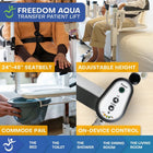 Mobile Patient Lift Freedom Aqua Waterproof Patient Transfer Lift Sling-Free Portable-Tool-free assembly allows quick and easy setup without special equipment