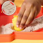 Kinetic Sand Sandy Farm Play Set-12oz Kinetic Sand & 6 tools: The Sandy Farm Set includes 12oz of brown colored sand, 2 multipurpose farm animals, a tractor the animals can ride & 3 vegetables to inspire pretend play.